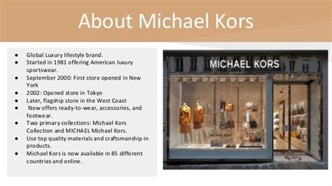 prese ntstion on michael kors|michael kors marketing.